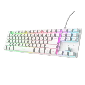 Trust GXT833 Thado TKL gejmerska tastatura, bela