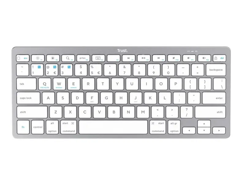 Trust Basics Bluetooth bežična tastatura - SRB raspored, siva