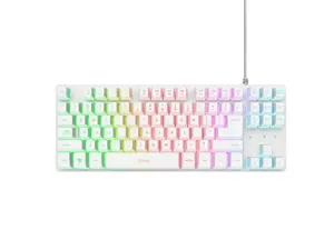 Trust GXT 833 Thado Gaming Tastatura RGB Bela