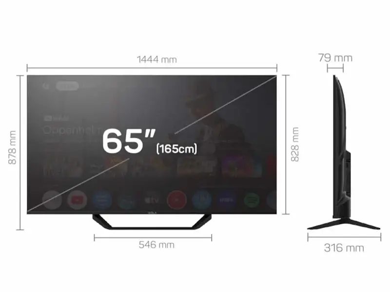 Tesla 65E655BUS 65" 4K Smart Google TV