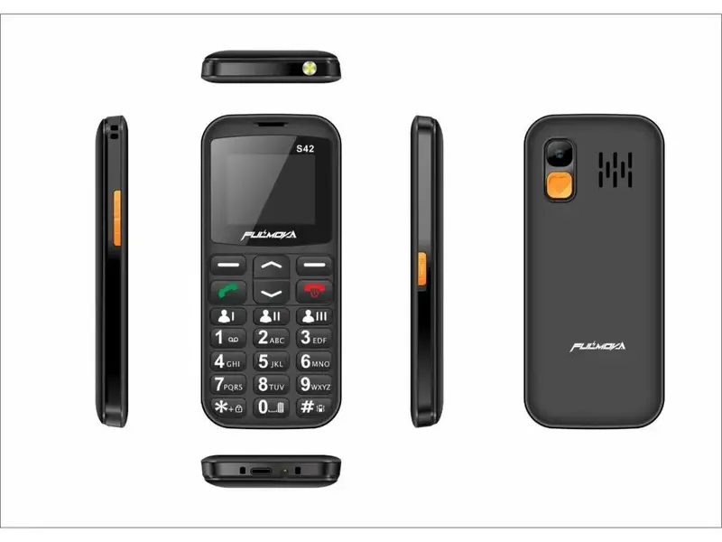 Mobilni telefon FULMOVA Senior S42 2G - Crni