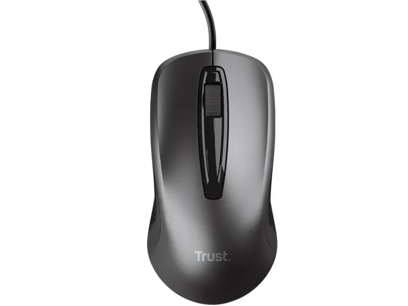 Trust Basics žičani optički miš, 1200 DPI, crni
