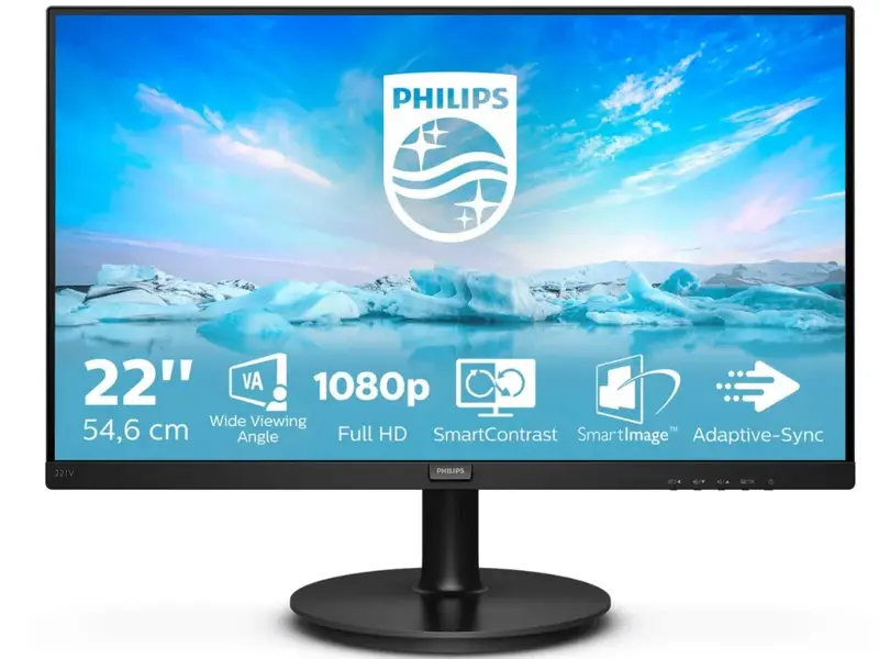 Philips 221V8 21.5" Full HD VA Monitor