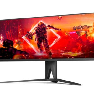 Monitor AOC AG405UXC 40"/IPS,21:9/3440x1440/144Hz/1ms MPRT/HDMIx2,DP,USB/Freesync/visina/VESA/crna
