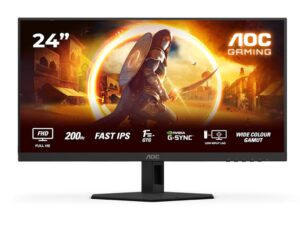 Monitor AOC 24G4HRE 23.8"/IPS/1920x1080/200Hz/1ms GtG/HDMIx2,DP/Gsync,freesync/zvucnici/crna