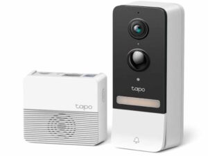 Zvono za ulazna vrata TP-LINK Tapo D230S1/video 2K 5MP/Color night/smart AI detection/IP64/bela
