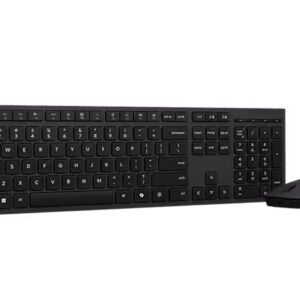Lenovo Professional Wireless Rechargeable Keyboard and Mouse Combo AI - US English