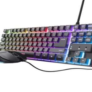 Tastatura+miš TRUST GXT 798 2-in-1 Gaming set/TKL/US/crna