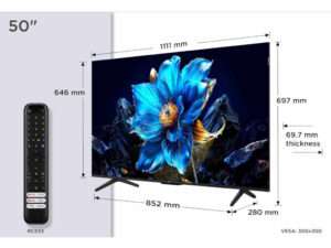 Televizor TCL 50P7K/QLED/50"/4K UHD/60Hz/Google TV/crna