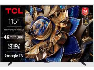 Televizor TCL 115X955Max/MiniLED/115"/4K/144Hz/Google TV/crna