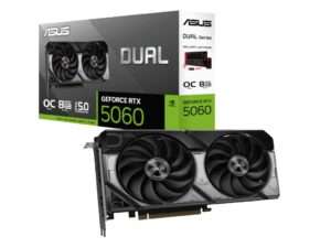 Graficka karta ASUS DUAL RTX 5060 NVD/8GB/GDDR7/128bit/crna