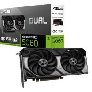 Graficka karta ASUS DUAL RTX 5060 NVD/8GB/GDDR7/128bit/crna