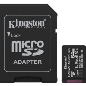 Memorije kartice KINGSTON SDCS3/64GB/microSDXC/64GB/Class10 U1/80MB/s-10MB/s+adapter