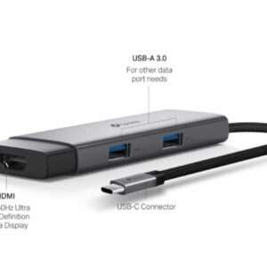 Hub TP-LINK UH5020C USB Type-C 5-Port Hub/1*HDMI 4K@60Hz/1*PD 100W/1*USB Type-C 5Gbps 2*USB Type-A 5