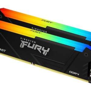 Memorija KINGSTON 32GB(2x16GB)/DIMM/DDR4/3600MHz/CL18/FURY Beast RGB