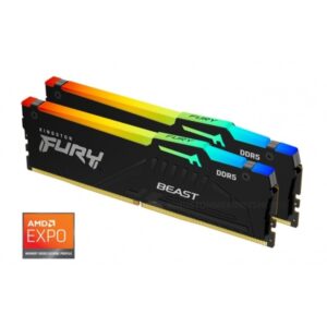 Memorija KINGSTON 32GB(2x16GB)/DIMM/DDR5/5600MHz/CL36/FURY Beast RGB EXPO