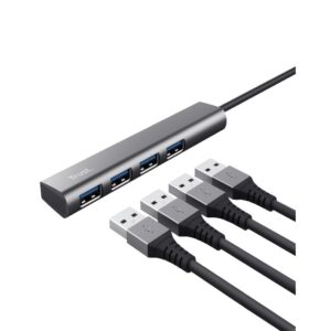 Adapter TRUST HALYX USB-C HUB-3.2/4xUSB/siva