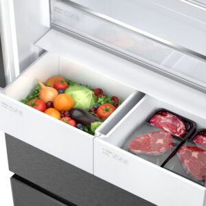 Frižider TCL RC532FXE0EE/samostojeci/kombinovani/FrenchDoor/Total No Frost/E/532L/190x83,3x64cm/inox
