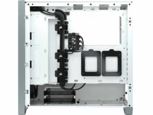 Kucište CORSAIR iCUE 4000X Mid-Tower/ATX/kaljeno staklo/bez napajanja/RGB/bela