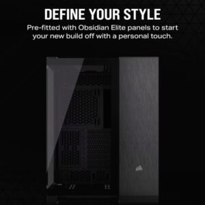 Kucište CORSAIR 6500X Mid-Tower/dve komore/kaljeno staklo/bez napajanja/crna/obsidijan aluminijum