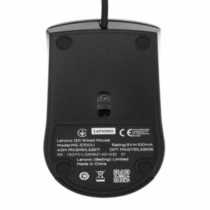 Miš LENOVO 120 žicni/1600dpi/crna