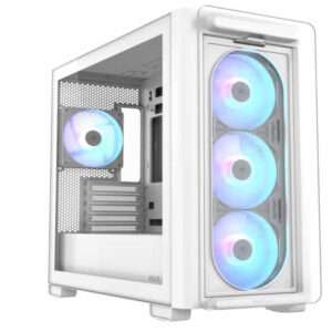 Kucište ASUS A23 PLUS TG ARGB/Micro-ATX/Mini-ITX/kaljeno staklo/bez napajanja/bela