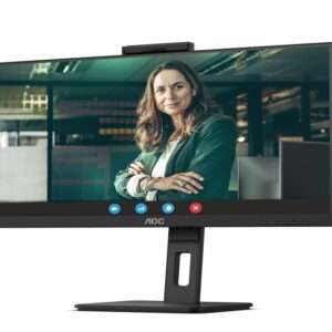 Monitor AOC Q27P3QW 27"/IPS/2560X1440/75/4ms GTG/HDMI2X,DP,USB/VESA/zvucnici/kamera/crna