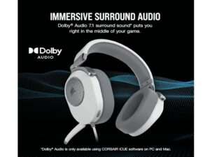 Slušalice CORSAIR HS65 SURROUND ŽICNE/CA-9011271-EU/bela
