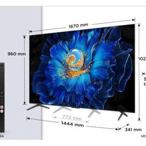 Televizor TCL 75C6KS/QLED MiniLED/75"/4K UHD/60Hz/Google TV/crna