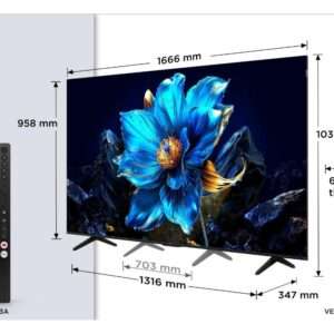 Televizor TCL 75P7K/QLED/75"/4K UHD/60Hz/Google TV/crna