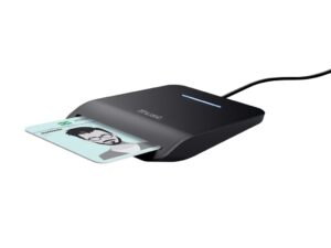 Citac kartica TRUST PRIMO USB-C DNI smart card reader/crna