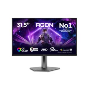 Monitor AOC AG326UD 31.5"/OLED/3840X2160/165Hz/0.03ms GtG/HDMIx2,DP/G-sync/VESA/zvucnici/crna