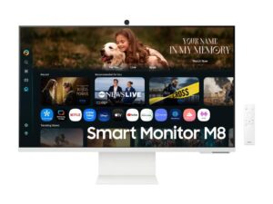 Monitor SAMSUNG LS32FM801UUXDU 32"/VA/3840x2160/60Hz/4ms GtG/HDMI,USB-C,LAN/VESA/smart/zvucnici/bela
