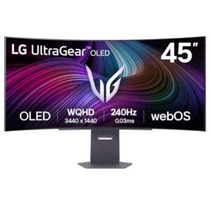 Monitor LG 45GX90SA-B 44.5"/OLED,zakrivljen,21:9/3440x1440/240Hz/1ms/HDMI,DP,USB C/Gsync/crna