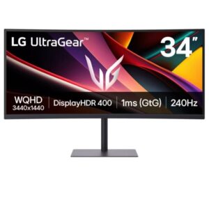 Monitor LG 34G630A-B 34"/VA,zakrivljeni,21:9/3440x1440/240Hz/1msGtG/HDMIx2,DP,USB C/Freesync/visina